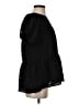THML Black Short Sleeve Blouse Size S - photo 4