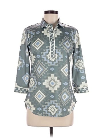 Gretchen Scott Designs 3/4 Sleeve Blouse (view 1)