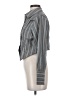 Unbranded 100% Polyester Stripes Gray Long Sleeve Blouse Size XS - photo 5