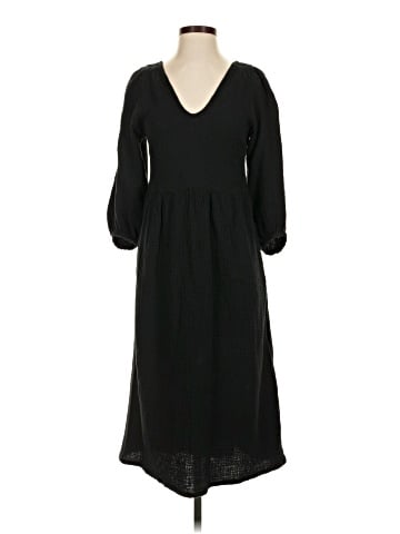 Madewell Lightspun V-Neck Midi Dress (view 1)
