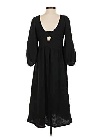 Madewell Lightspun V-Neck Midi Dress (view 2)