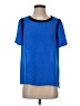 Banana Republic 100% Polyester Blue Short Sleeve Top Size S - photo 1