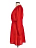 Express 100% Polyester Solid Red Casual Dress Size M - photo 5