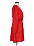 Express 100% Polyester Solid Red Casual Dress Size M - photo 4