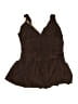 Shape FX Brown Swimsuit Top Size 22W - photo 1