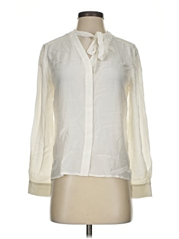 Antonio Melani Long Sleeve Silk Top (view 1)