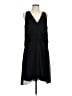 Trouve 100% Polyester Solid Black Cocktail Dress Size L - photo 1