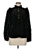Kivari 100% Cotton Black Long Sleeve Blouse Size 6 - photo 1