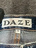 Daze 100% Cotton Blue Denim Shorts Size 24 waist - photo 3