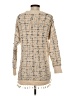 Renee C. 100% Polyester Tweed Tan Pullover Sweater Size S - photo 2