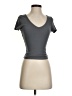 Shein Gray Short Sleeve T-Shirt Size 2 - photo 1