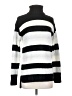 Talbots Stripes Silver Turtleneck Sweater Size S - photo 1