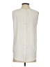 Ann Taylor LOFT 100% Polyester Ivory Sleeveless Blouse Size XS - photo 2