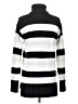 Talbots Stripes Silver Turtleneck Sweater Size S - photo 2
