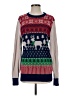Well Worn Print Silver Pullover Sweater Size S - photo 1