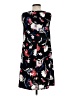 AGB Print Black Casual Dress Size S (estimated) - photo 2
