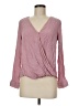 Everly 100% Rayon Pink Long Sleeve Blouse Size M - photo 1