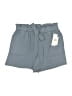 retrology 100% Polyester Solid Blue Shorts Size S - photo 1