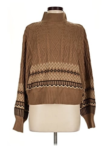 Threadbare Turtleneck Sweater (view 1)