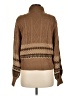 Threadbare 100% Acrylic Chevron-herringbone Brown Turtleneck Sweater Size 8 - photo 2