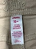 Justice Solid Tan Khakis Size 10 - photo 3