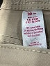Justice Solid Tan Khakis Size 10 - photo 4