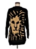 Anne Klein 100% Cotton Animal Print Gold Pullover Sweater Size M - photo 1