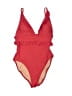 J.Crew Solid Red One Piece Swimsuit Size 0 - photo 1