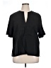 Vince. Black Short Sleeve Blouse Size XL - photo 1