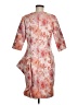 Cenia 100% Polyester Print Orange Cocktail Dress Size 8 - photo 2