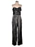Anthropologie 100% Polyester Silver Gray Jumpsuit Size L - photo 1