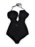 Unbranded Solid Black One Piece Swimsuit Size M - photo 1