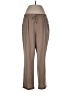 NY Collection 100% Polyester Solid Brown Casual Pants Size L - photo 1