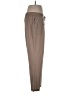 NY Collection 100% Polyester Solid Brown Casual Pants Size L - photo 4