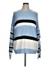 Shein 100% Acrylic Stripes Blue Pullover Sweater Size XL - photo 1