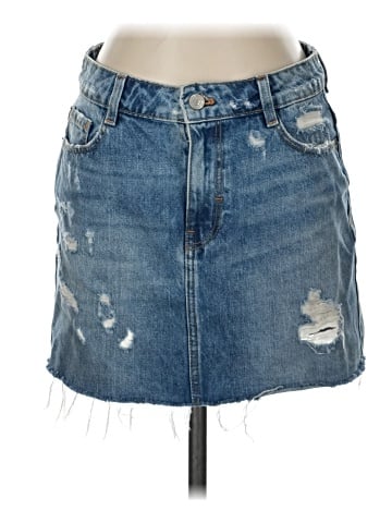 Trafaluc by Zara Denim Skirt (view 1)