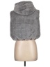 Thread & Supply 100% Polyester Gray Faux Fur Vest Size L - photo 2