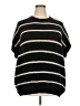 Shein Curve 100% Polyester Stripes Black Sweater Vest Size 18 Plus (3) - photo 1