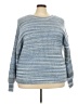 Time and Tru Blue Pullover Sweater Size 3X - photo 1
