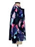 C. Wonder Print Blue Long Sleeve Blouse Size S - photo 4
