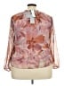 Daniel Rainn Floral Pink Long Sleeve Blouse Size XXL - photo 2