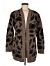 Aqua Animal Print Brown Cardigan Size M - photo 1