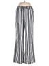 Happily Grey Stripes Silver Linen Pants Size M - photo 1