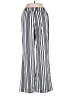Happily Grey Stripes Silver Linen Pants Size M - photo 2
