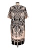 Chico's 100% Polyester Graphic Tan Cocktail Dress Size L - photo 2