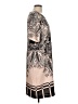 Chico's 100% Polyester Graphic Tan Cocktail Dress Size L - photo 4