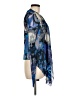 Elana Kattan 100% Polyamide Blue Kimono Size L - photo 4