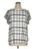 AUW Silver Short Sleeve Blouse Size 1X - photo 1
