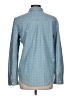 Bongo 100% Cotton Polka Dots Blue Long Sleeve Button-Down Shirt Size L - photo 2