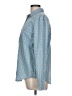Bongo 100% Cotton Polka Dots Blue Long Sleeve Button-Down Shirt Size L - photo 5